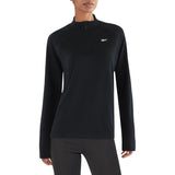 Reebok Women's Identity Performance 1/4 Pullover Top 100202714 Black L