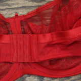 Wacoal Plus Size Retro Chic Full Figure Underwire Bra Barbados Cherry Red 38DDD