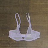 Calvin Klein Womens Sheer Marquisette Unlined Plunge Bra QF6727 Purple 34A