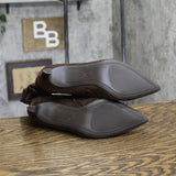A New Day Justice Mid-Calf Cone Heel Boots with Memory Foam 94568889 Brown 7M