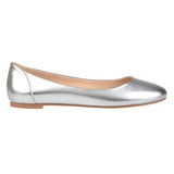 Journee Collection Womens Kavn Ballet Flat Comfort Sole KAVN Silver Gray 6M
