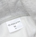 Blogilates Womens Fleece Full Zip Hooded Sweatshirt Gray M