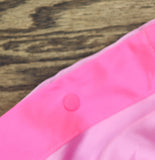 Joylab Rise Elastic Waist Satin Tear Away Track Drawstring Pants Neon Pink 2XL