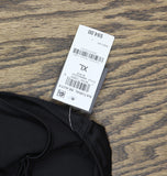 Bar III Womens One-Shoulder Mesh Cutout Swimsuit MBNB24232 Black XL