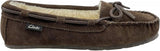 Clarks Women's Suede Moc Indoor and Outdoor Slipper Dark Brown 10M