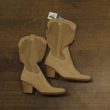 Universal Thread Jasper Western Boots with Woven Mesh Shaft Beige Brown 8M