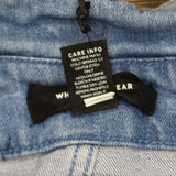 Who What Wear Women's Mid-Rise Straight Leg Paperbag Pants Denim WB-437