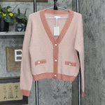 Lc Lauren Conrad Women's Metallic Cardigan Sweater WL23S032RS