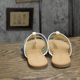 Tommy Hilfiger Women's Liz Thong Sandals LIZ White Multi 6.5M