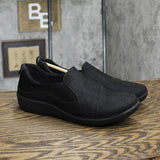Clarks Womens Sillian Paz Slip On Loafer Shoes Black Synthetic Nubuck 9.5W