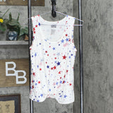 Celebrate Together Women's Knot Front Tank WB22K005RP16 White S