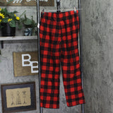 Max & Olivia Boys Santa Claus 2-Piece Christmas Pajama Set Red / Black M