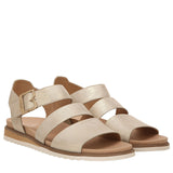 Dr. Scholl's Womens Island Glow Strappy Flat Sandal I4205S2 Light Gold 8M