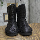 Style & Co. Womens Teenyy F Glitter Winter & Snow Boots Black Glitter 9M