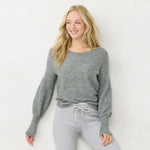 Lc Lauren Conrad Womens Sparkle Crewneck Sweater WL23S019RS1