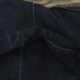 Levi's Distressed Upcycle Straight Leg 505 Jeans Black Wash See Measurements