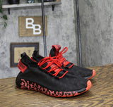 Warning Isecured Womens Lightweight Foam Mesh Sneakers Red / Black 10 (EUR 41)