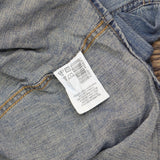 Motherhood Maternity Women Denim Lightweight Snap Long Sleeve Front Shirt Blue L