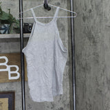 Cold Crush Juniors Vive La France Graphic High-Neck Tank Top Gray / Multi M