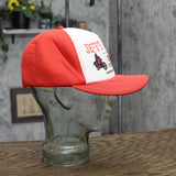 Mens Suzuki Cycles Virginia Vintage All Foam Trucker Hat Red / White OS