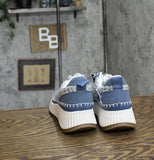 Universal Thread Persephone Sneakers with Memory Foam Insole Blue Denim 6.5M