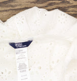 Polo Ralph Lauren Womens Patchwork Eyelet Cover Up Maxi Dress 21484578 White M