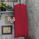 Trixxi Juniors Knit Mock-Turtleneck A-Line Dress Red M