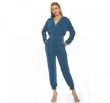 Alexia Admor Women's Joey Long Sleeves Knit Surplice Jumpsuit D3947