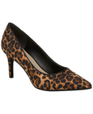 On 34th Womens Jeules Pointed-Toe Slip On Pumps Leopard Microsuede 7M