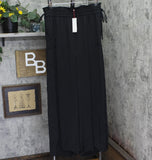 Red Carter Womens Hammered Satin Cover Up Wide Leg Pants RCHS25B001 Black XL