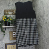 Kasper Sheath Dress with Tweed Skirt 10916487 Black Multi 20W