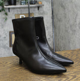 A New Day Womens Lonnie Kitten Heel Stretch Ankle Boots 90511444 Black 9M