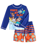 Nickelodeon Toddler Boys Long Sleeve Rash Guard Top 2557798PA-MCY Navy Blue 3T