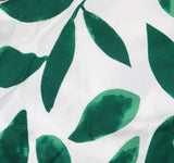 Cupshe Tropical Leaf Print Drawstring Swim Cover Up Pants Dark Green / White L
