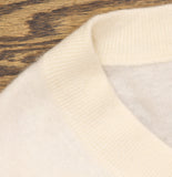 Aqua Womens 100% Cashmere V Neck Sweater V11599 Ivory Off White S