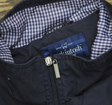 Mackintosh New England Double Closure Parka Anorak Jacket Coat Navy Blue L