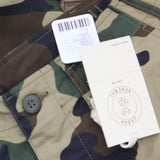 Urban Renewal Womens Button Fly Cargo Military Straight Leg Pants Green Camo S