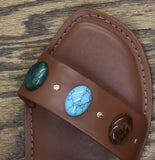 Universal Thread Sarai Two-Band Studded Slide Sandals 94822826 Brown 9.5M