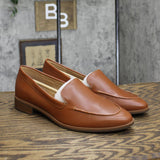 Aerosoles Womens East Side Loafer Shoes EAST SIDE Dark Tan Leather Brown 10M