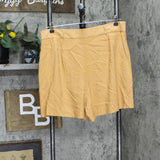 DKNY Women's Frosted High-Rise Zip-Front Twill Shorts P3EW8Q85