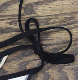 Solid & Striped Womens The Iris String Bikini Bottom Noir Black / Khaki Stripe L