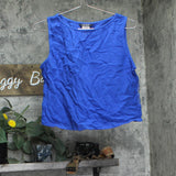 Lauren Ralph Lauren Womens Top Woven Cover Up Swim 20617192 Blue Saturn S