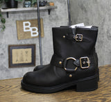 Universal Thread Womens Connor Harness Buckle Ankle Boots 90511576 Black 9M