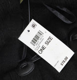 Style & Co. Womens Solid Ribbed Toggle Topper Chunky Knit SC4642501 Black
