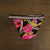 Trina Turk Womens Bougainvillea Reversible Hipster Swim Bottom Black Multi 12