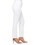 Gloria Vanderbilt Petite Amanda High Rise Straight-Leg Jeans White 16P Short