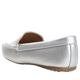 Journee Collection Comfort Halsey Loafer HALSEY-WD Silver / Beige Brown 9W
