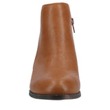 Journee Collection Womens Solarah Pull-on Ankle Bootie Block Heel Tan Brown 7.5M