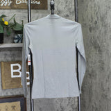 32 Degrees Womens Heat Mock-Neck Long-Sleeve Top Heather Sleet Gray XS