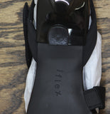 Anne Klein Square Toe Dress Sandals with Kitten Heel JUST03F9 Black Stretch 8M